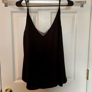 Free people intimates satin cami with lace